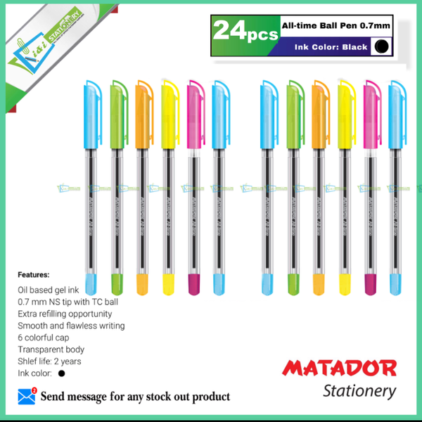 MATADOR All Time ball pen Black Ink 24 pcs