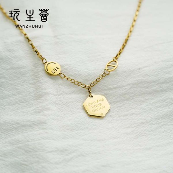 Necklace with smile pendent Colour guaranteed