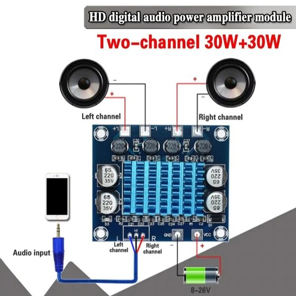 TPA3110 Amplifier Circuit Class D