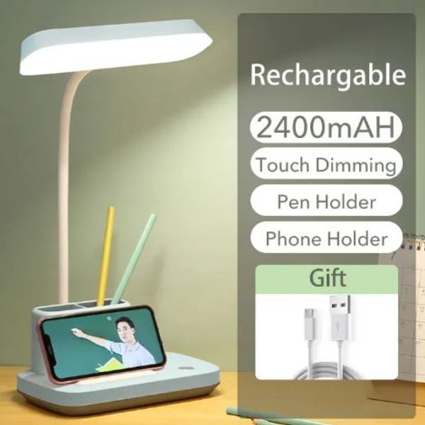 YAGE YG-T031C Rechargeable Touch Dimming Desk Lamp – Pen & Phone Holder