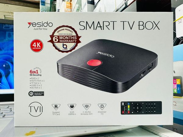 Yesido 4k Smart TV BoxAdd to cartYesido TV11 4k Smart TV Box