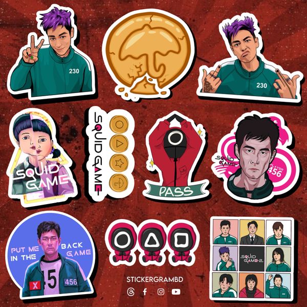 Squid Game Sticker Set 02