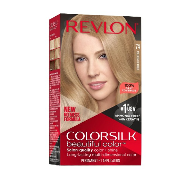 Revlon Colorsilk Beautiful Hair Color - 74 Medium Blonde