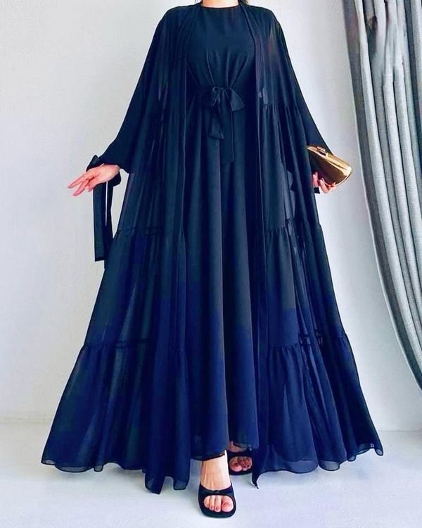 Takbir kuti borka dubai cherry fabrics - Image 4