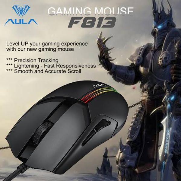 Aula F813 Pro Colorful Light Effects Gaming Mouse