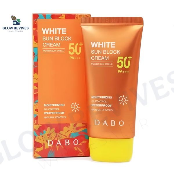 DABO White Sunblock Cream Power 𝐒𝐮𝐧 𝐒𝐡𝐢𝐞𝐥𝐝 𝐒𝐏𝐅𝟓𝟎+ 𝐏𝐀+++