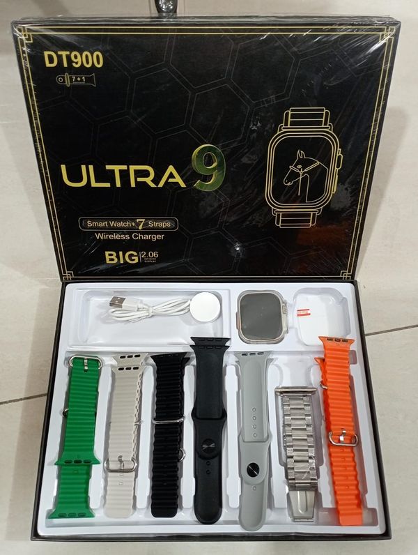 DT 900 Ultra 9 SmartWatch With Free 7 Straps. - Image 2