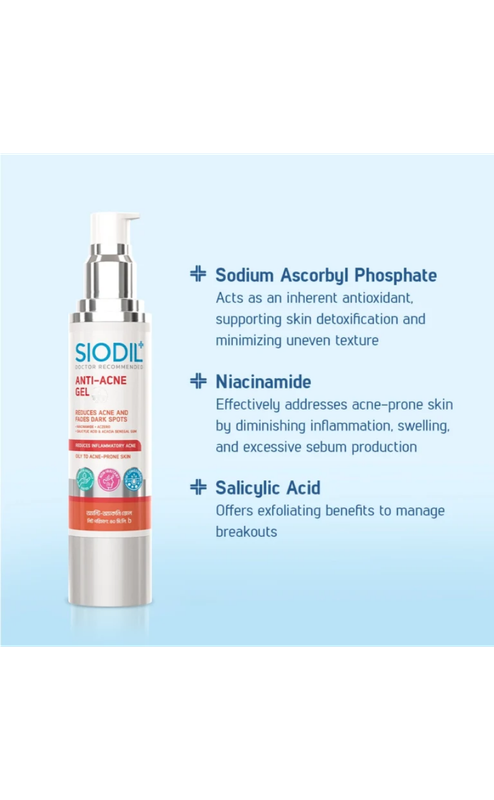 ।SIODIL ANTI-ACNE GEL 40ml - Image 2