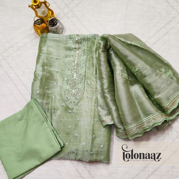 Pakistani Inspired Jorjet 4pcs (Mint Green)