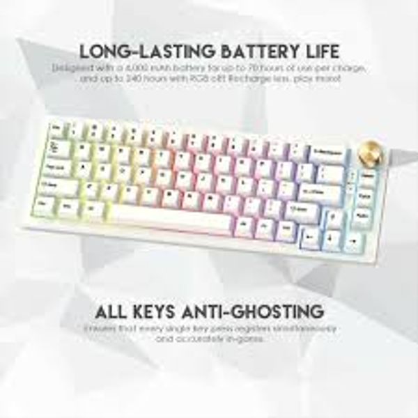 Fantech MAXFIT67 MK858 Space Edition RGB Kailh Box White Switch Mechanical Hotswap Keyboard