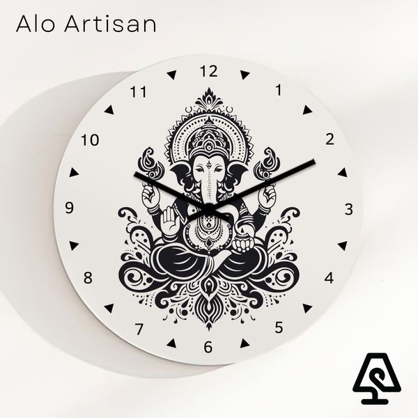 Lord Ganesha Theme Wall Clock