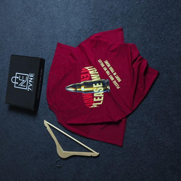 Please Wait For My Bullet Right In Your Heart - Drop Shoulder T-shirt
