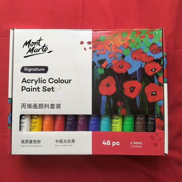 Mont Marte Acrylic Colour Paint Set Signature 48pc x 36ml