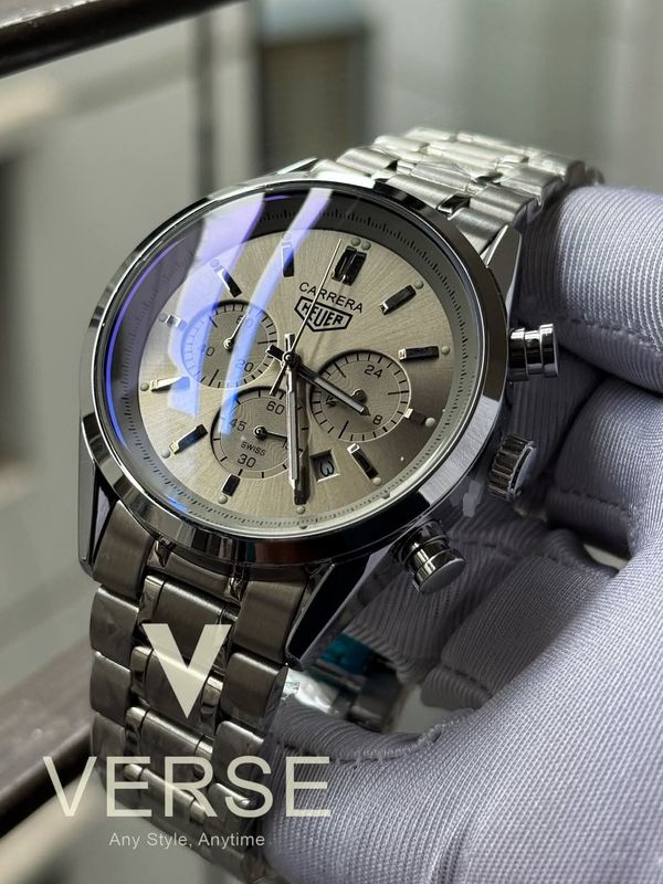 Tag chain 3 chrono grey dial