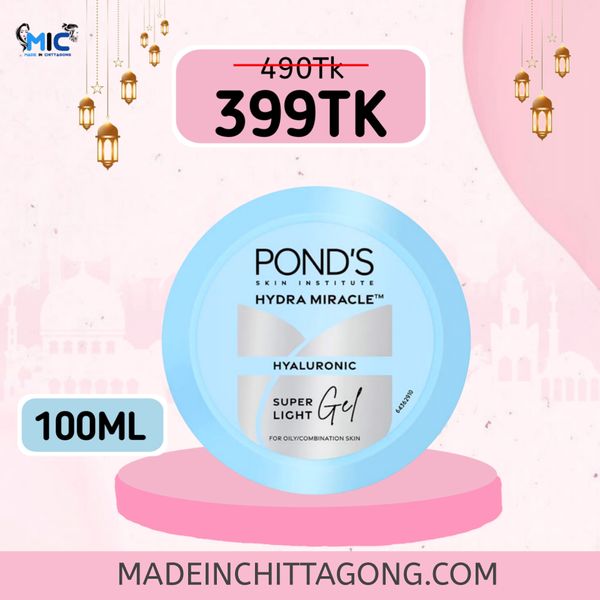 Ponds Super Light Gel with Hyaluronic Acid + Vitamin E 100g