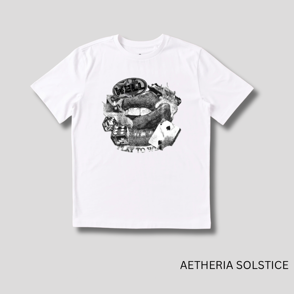 “WELL” graphic t-shirt by Aetheria Solstice – For those who play to win in style.