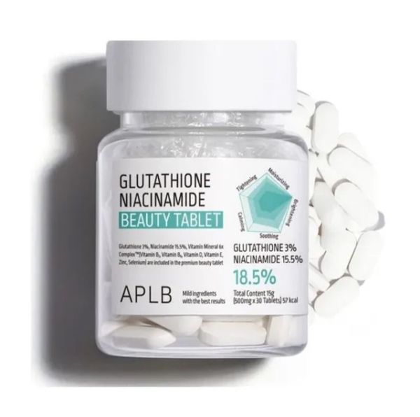 APLB Glutathione Niacinamide Beauty Tablet 500mg x 30 Tablets