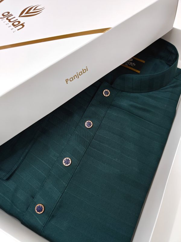 AJWAH Emerald Elegance Panjabi
