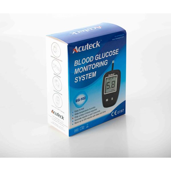 Acuteck Blood Glucose Monitoring System ( শুধু মেশিন (১০টি স্ট্রিপ ফ্রি))