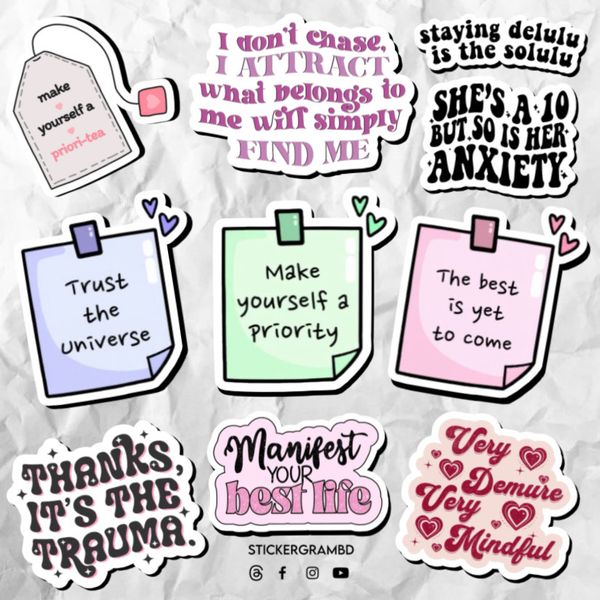 Manifestation Sticker set