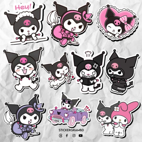 Kuromi Sticker Set