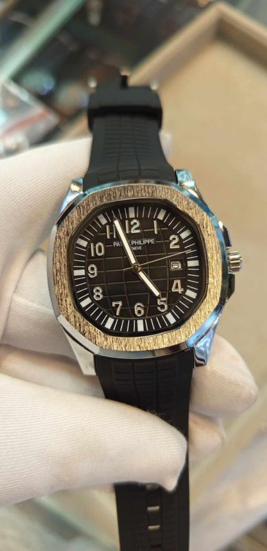 Patek Philippe Aquanaut Full Black Silver Bezel