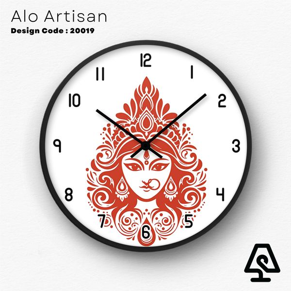 Devi Durga Classic Theme Wall Clock