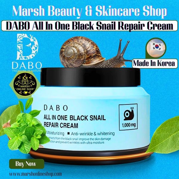 👉🔰DABO All In One Black Snail Repair Cream (100g)