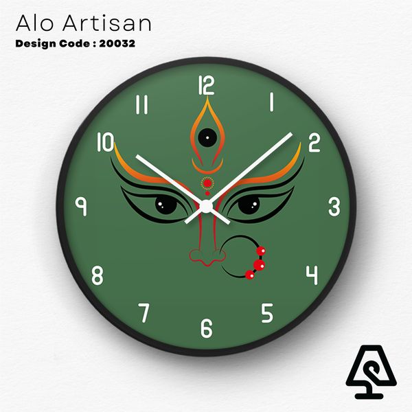 Maa Durga Artistic Theme Wall Clock