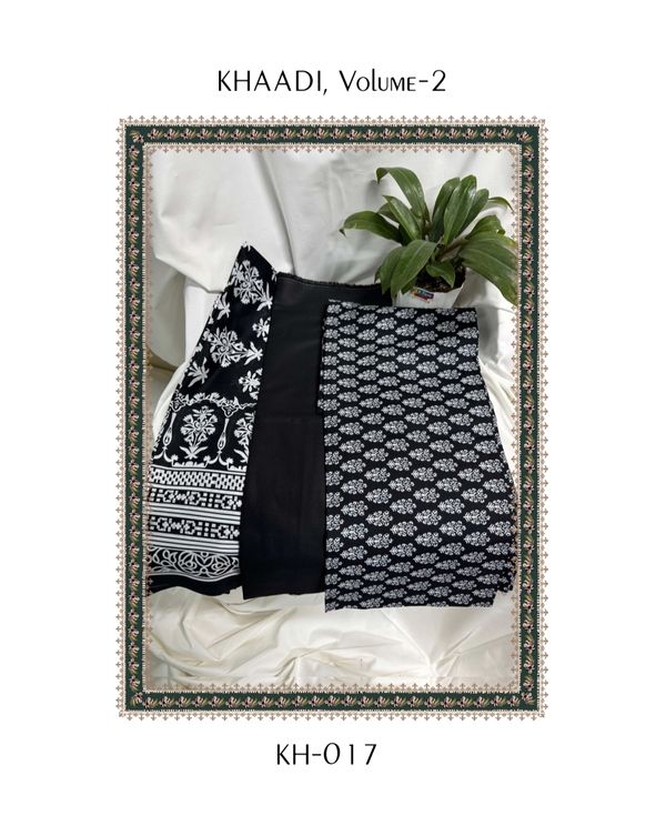 Original Pakistani Khaadi 3 Piece (V2/KH-0017)