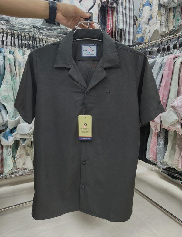 Shy Looks Dropped Shulderd Half Sleeve Shirt for Men's - Image 2