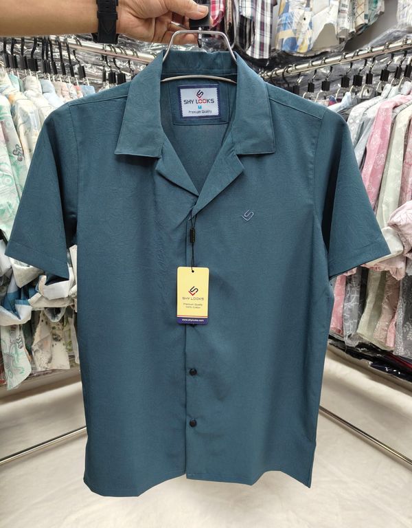 Shy Looks Dropped Shulderd Half Sleeve Shirt for Men's - Image 3