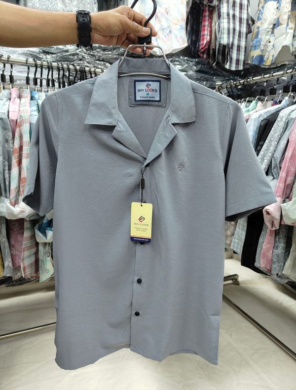 Shy Looks Dropped Shulderd Half Sleeve Shirt for Men's - Image 4