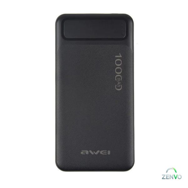 Awei P5K 10000mAh Power Bank Fast Charging- Black Color