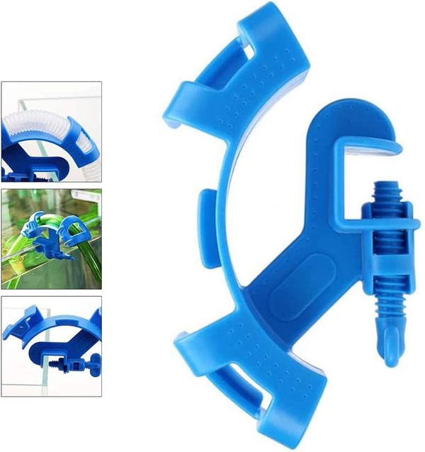 Aquarium Water Tube Holder | Pipe Fixing Clip | Hose Hanger with Adjustable Bracket