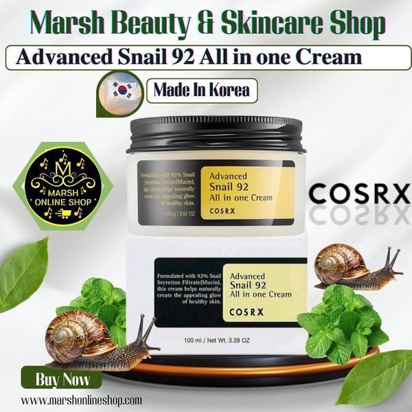 👉🔰Cosrx Advanced Snail 92 All in One Cream (100g)