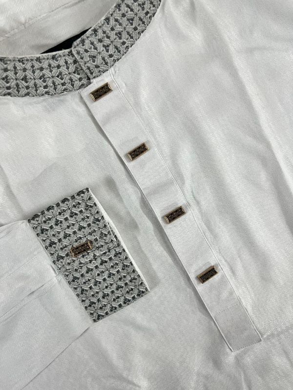 Classic White Panjabi - Eid Collection 2025