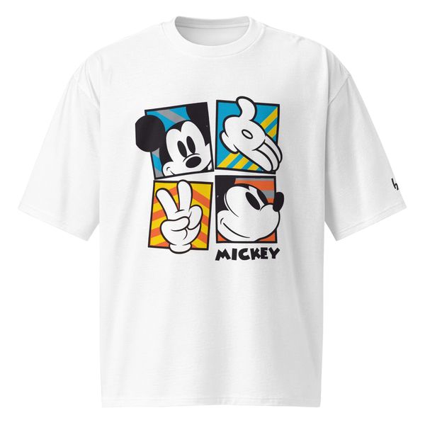 Micky 1 - Drop Shoulder Tee - White