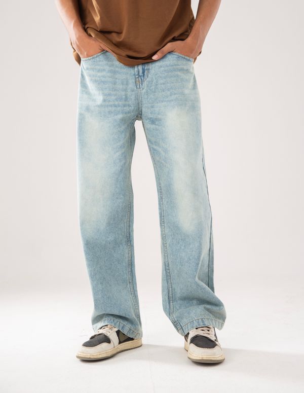 VINTAGE BAGGY FITTED LITE BLUE JEANS PANT