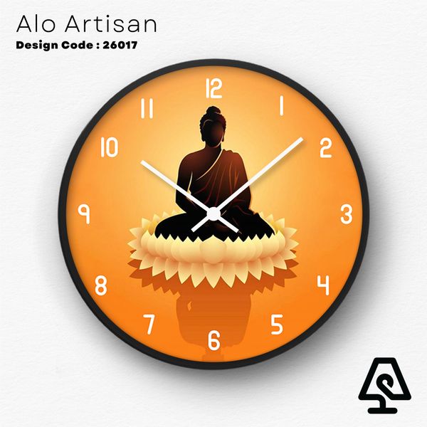 Peaceful Buddha Spiritual Theme Wall Clock