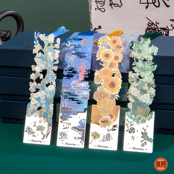 Metal Oil Painting Van Gogh Bookmark
