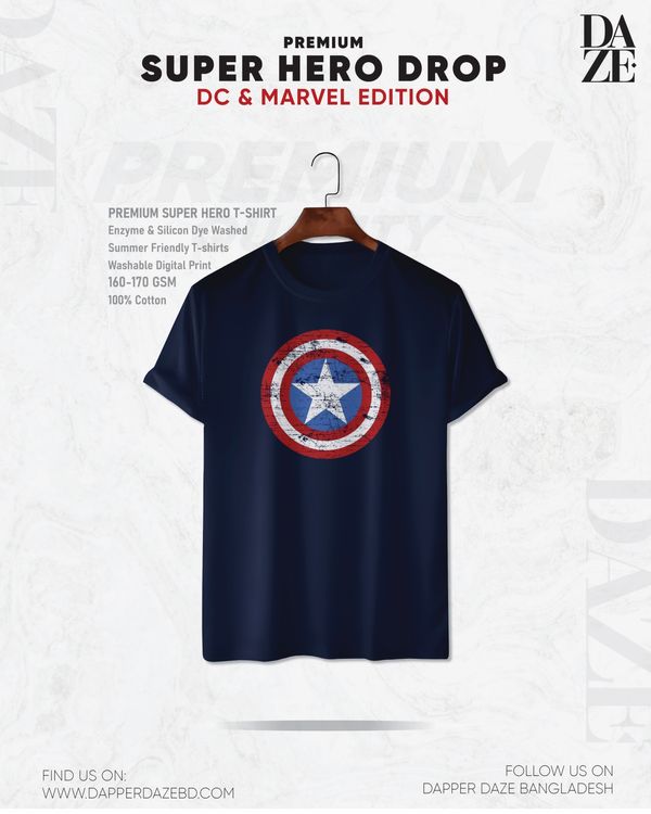 SH015 Super Hero Captain America T-shirt