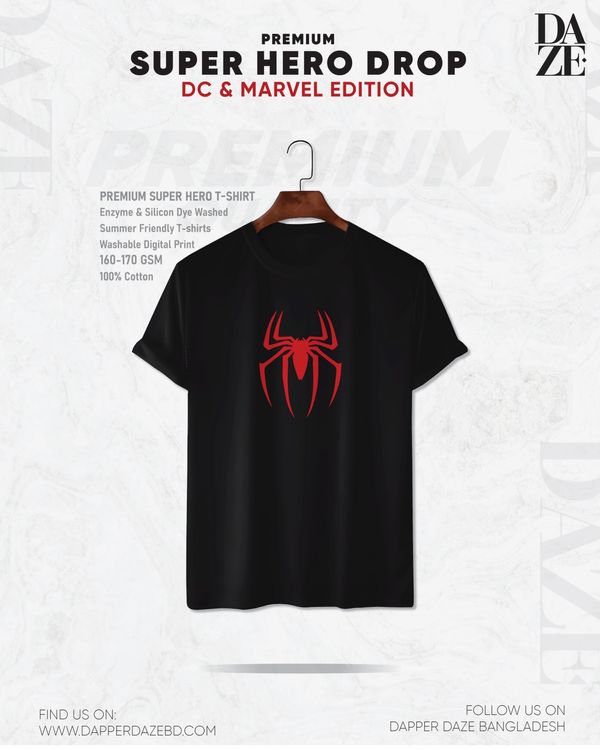 SH0112 Super Hero Spiderman Red T-shirt