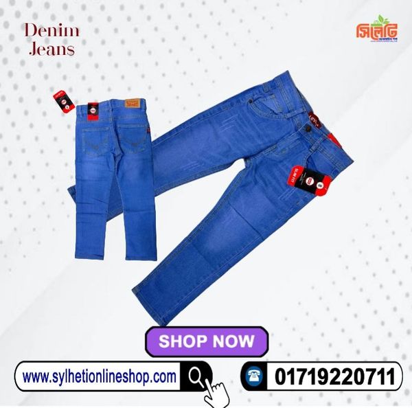 Baby Men's Premium Quality Denim Jeans Pants (Colour-Light Blue)
