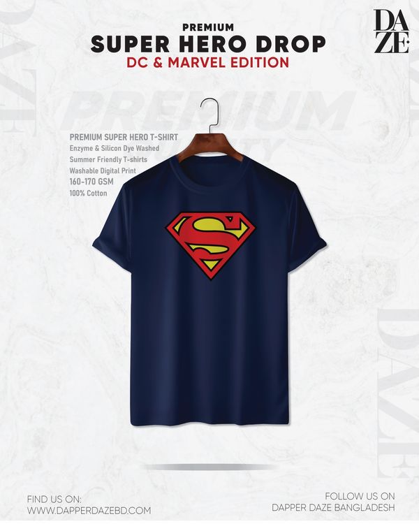 SH0114 Super Hero Superman T-shirt