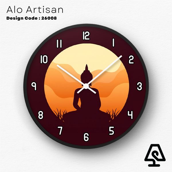 Lord Buddha Theme Wall Clock
