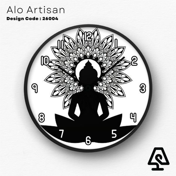 Dharma Wheel Theme Wall Clock