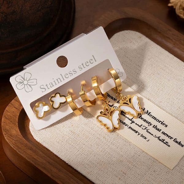 3 Pair earrings set (2 years colour guaranteed)