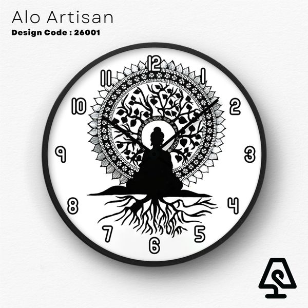 Mandala Harmony Theme Wall Clock
