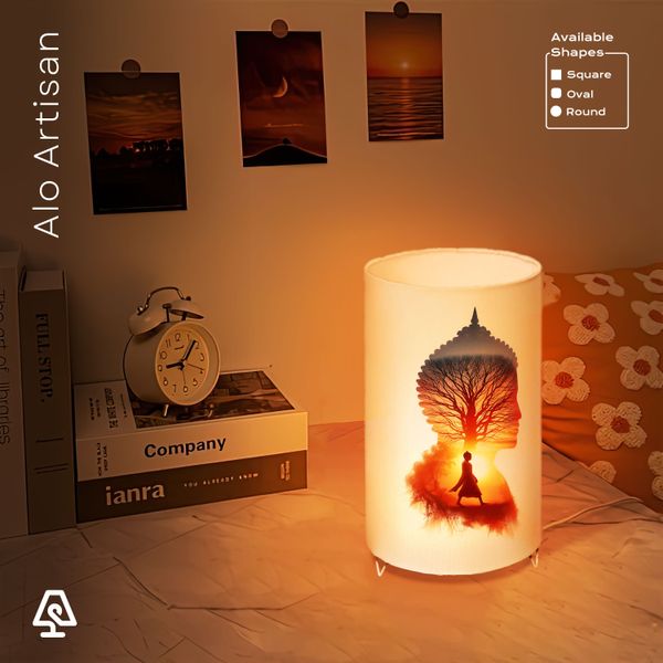 Tree Timepiece Table Lamp
